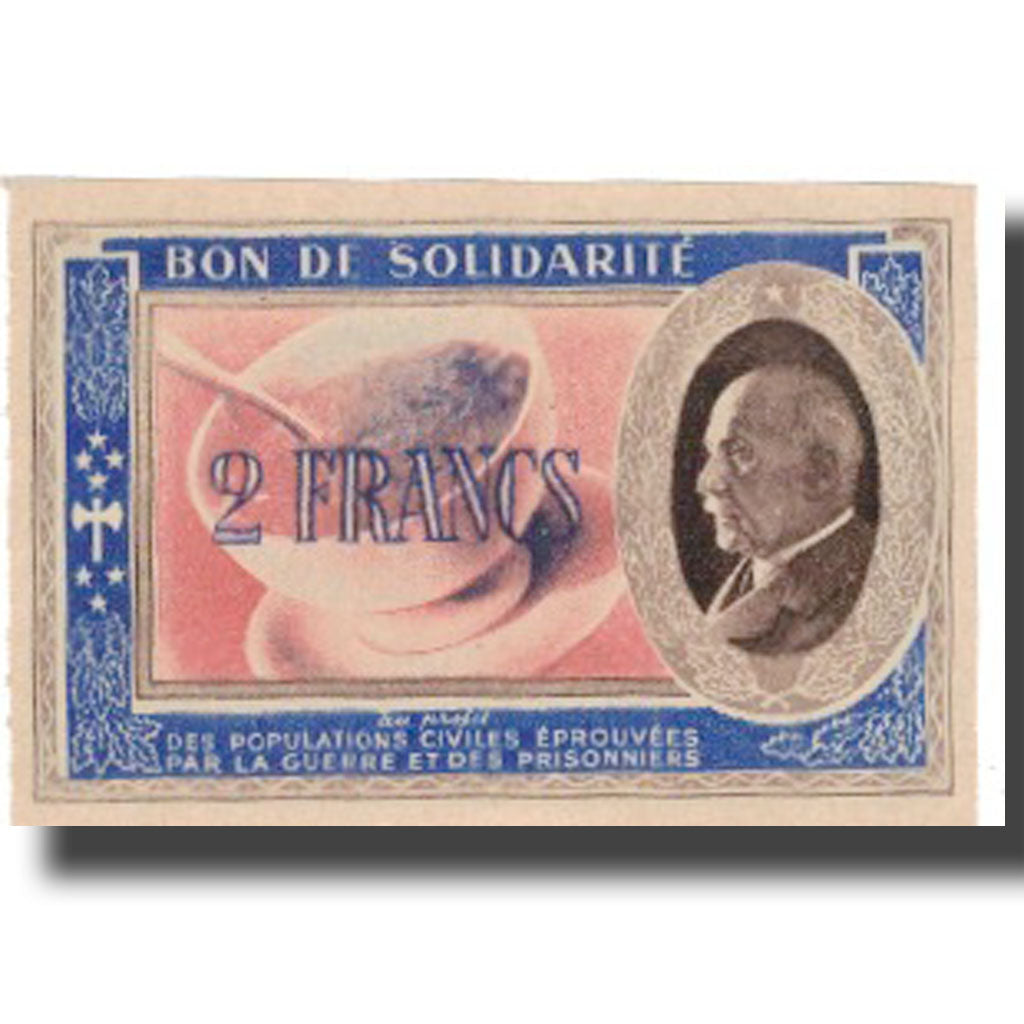 France, Bon de Solidarité, 2 Francs, 1941, UNC(65-70)