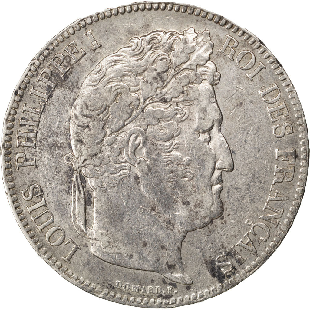 Munten, Frankrijk, Louis-Philippe, 5 Francs, 1834, Lille, ZF, Zilver