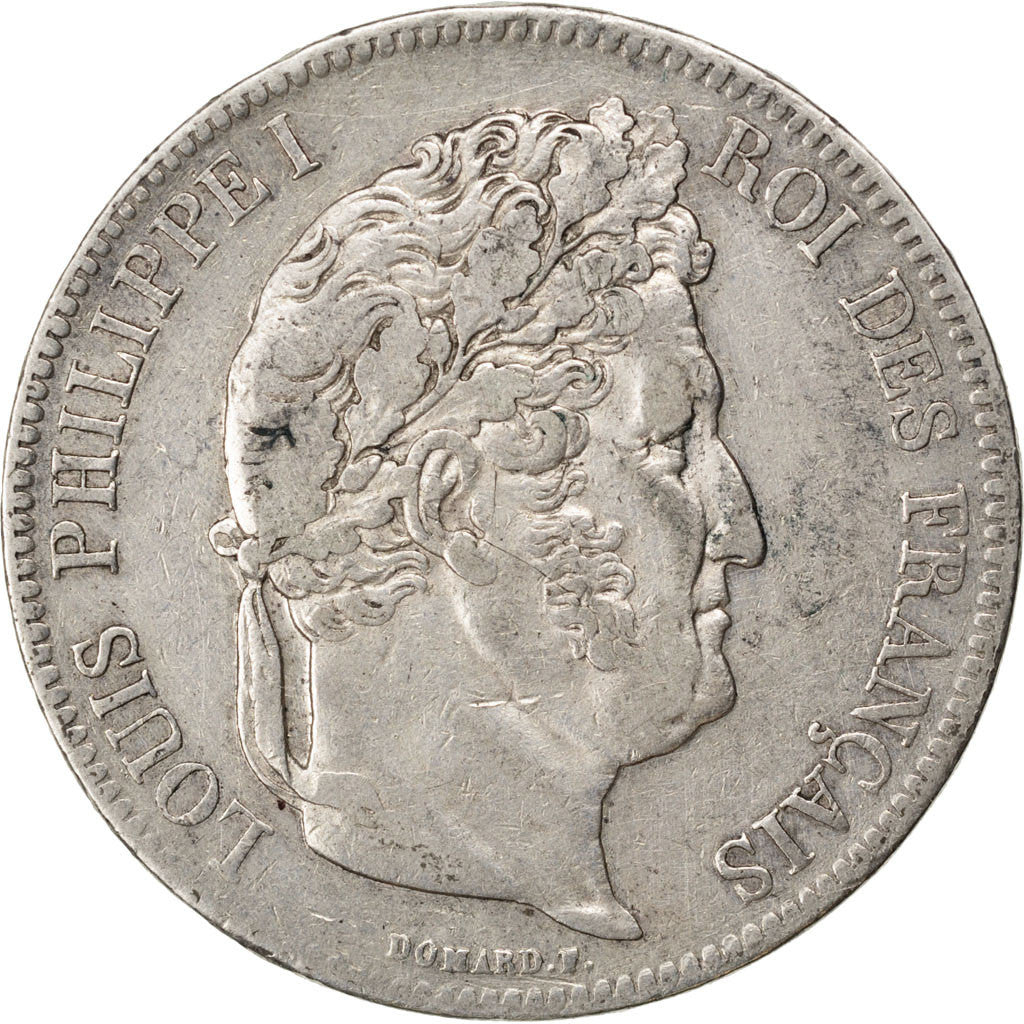 Munten, Frankrijk, Louis-Philippe, 5 Francs, 1835, Paris, ZF, Zilver