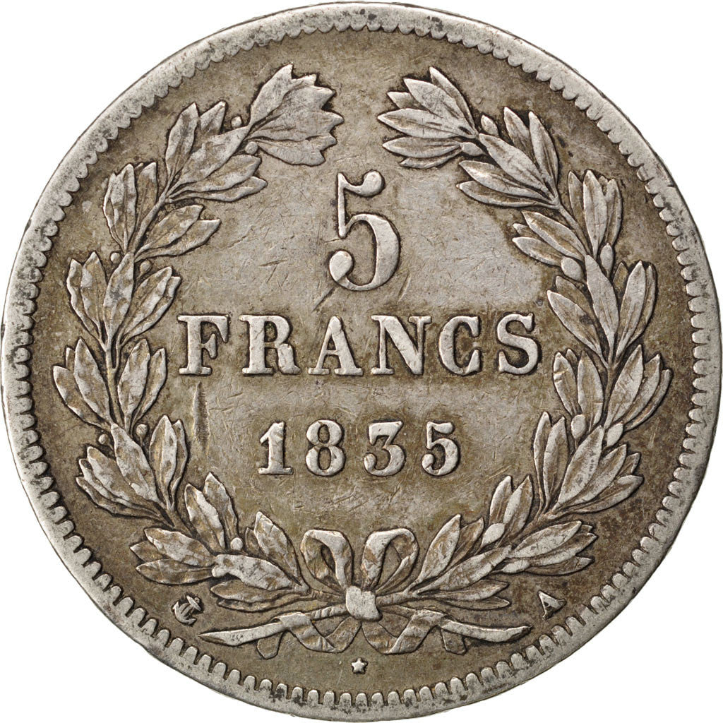 Coin, France, Louis-Philippe, 5 Francs, 1935, Paris, VF(30-35), Silver