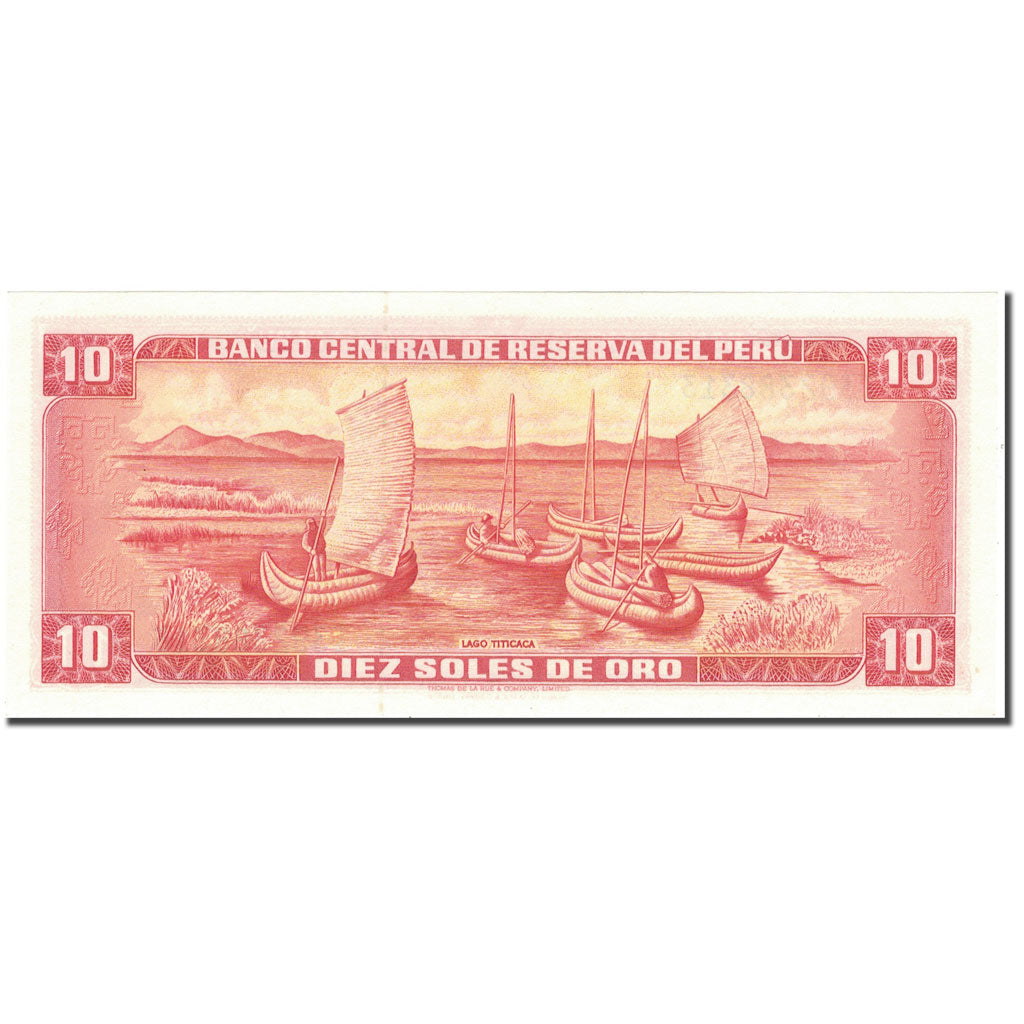 Banknote, Peru, 10 Soles De Oro, 1974, 1974-05-16, KM:100c, UNC(64)