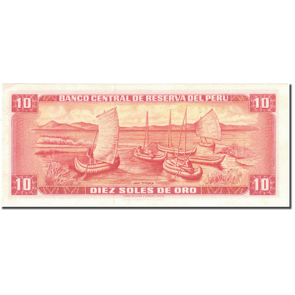 Billete, 10 Soles De Oro, 1973, Perú, 1973-05-24, KM:100c, SC+