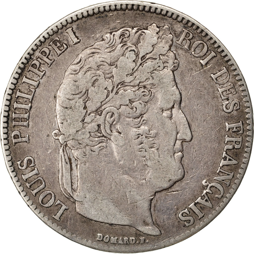Monnaie, France, Louis-Philippe, 5 Francs, 1837, Lille, TB+, Argent, KM:749.13