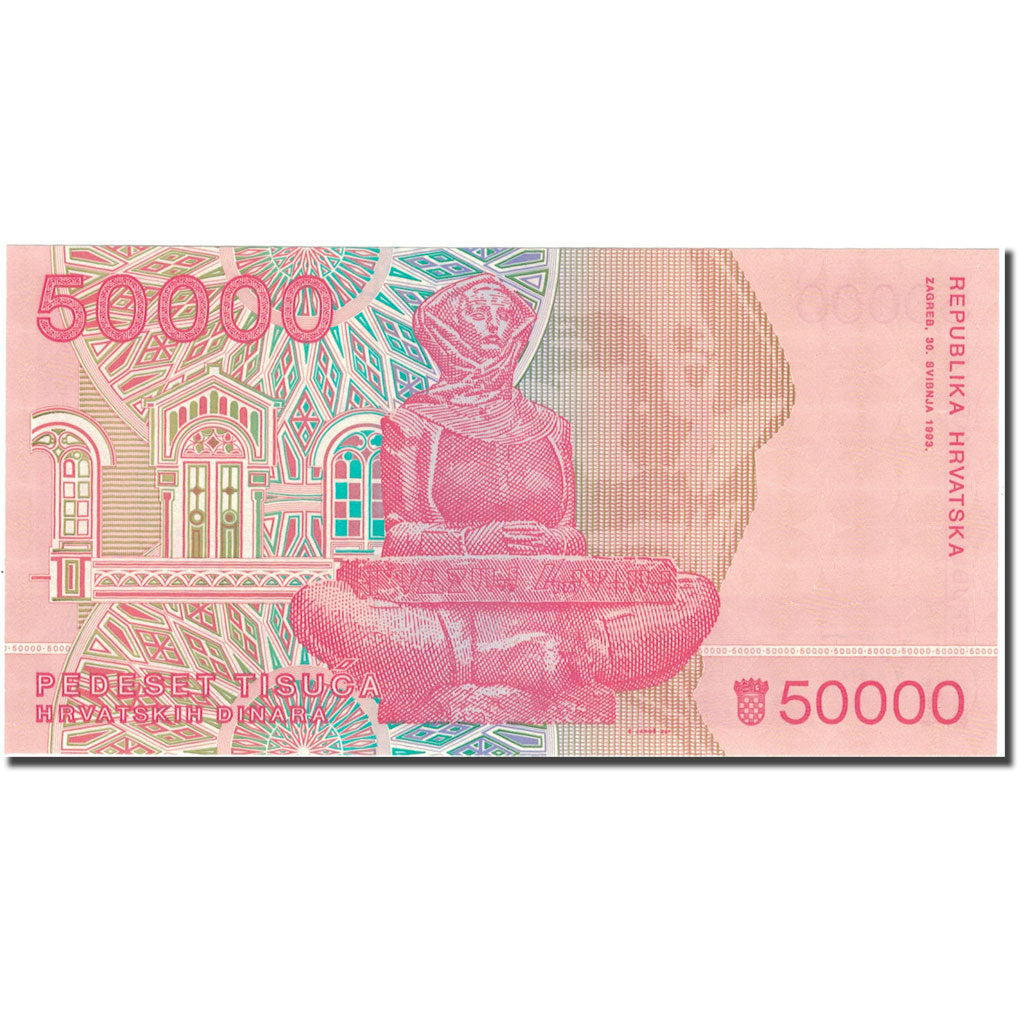 Banconote, Croazia, 50,000 Dinara, 1993, 1993-05-30, KM:26a, FDS