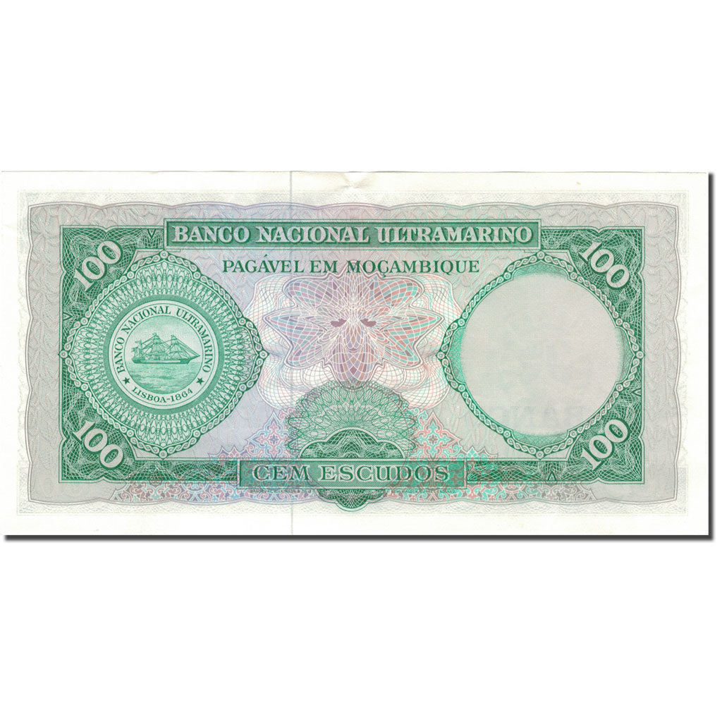 Biljet, Mozambique, 100 Escudos, 1961, 1961-03-27, KM:109a, NIEUW