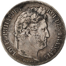 Coin, France, Louis-Philippe, 5 Francs, 1839, Paris, VF(30-35), Silver