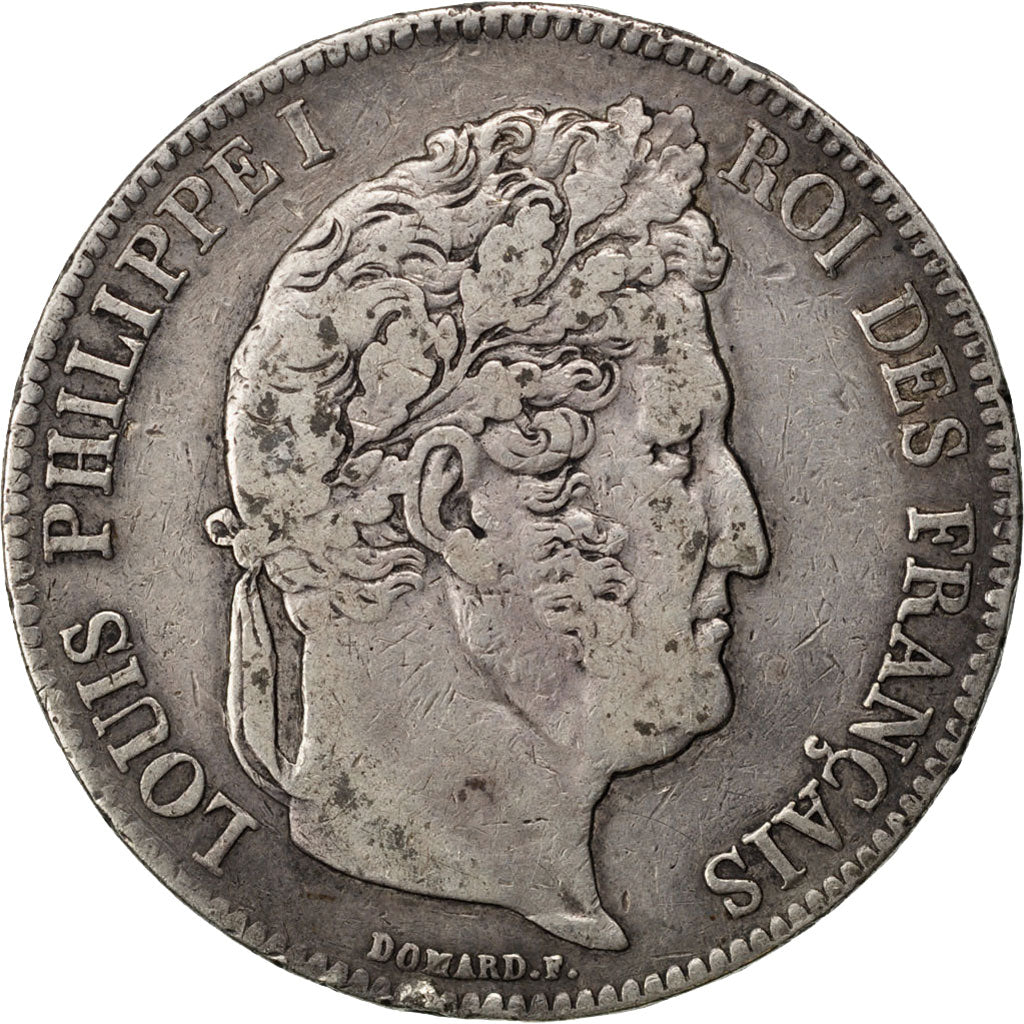 Monnaie, France, Louis-Philippe, 5 Francs, 1839, Rouen, TB+, Argent, Gadoury:678