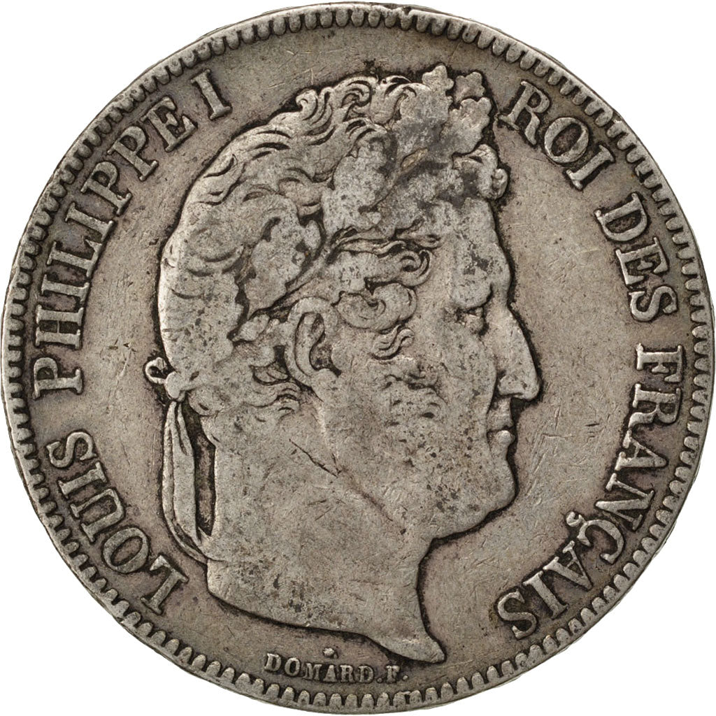Münze, Frankreich, Louis-Philippe, 5 Francs, 1841, Paris, S+, Silber, KM:749.1