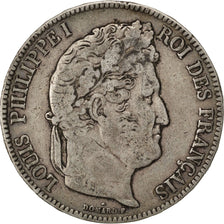 Coin, France, Louis-Philippe, 5 Francs, 1841, Paris, VF(30-35), Silver