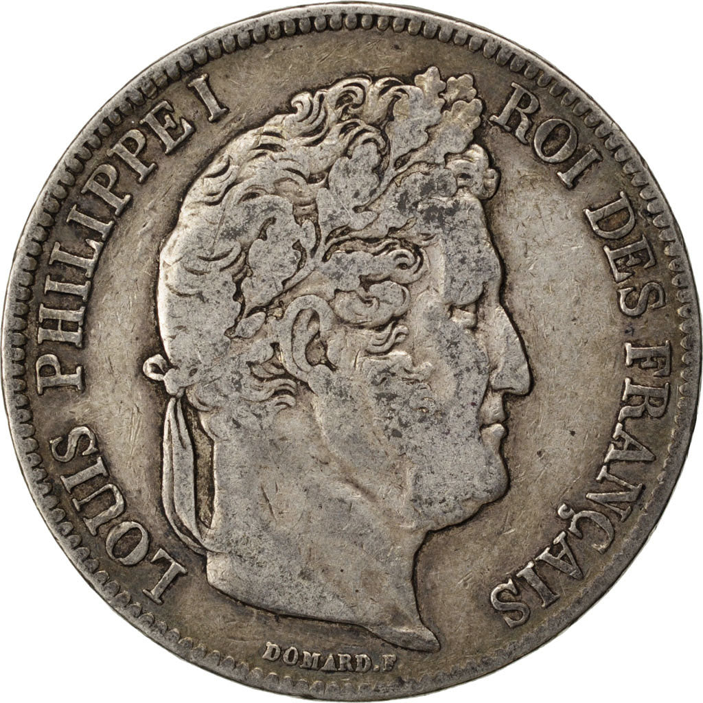 Münze, Frankreich, Louis-Philippe, 5 Francs, 1841, Paris, S+, Silber, KM:749.1
