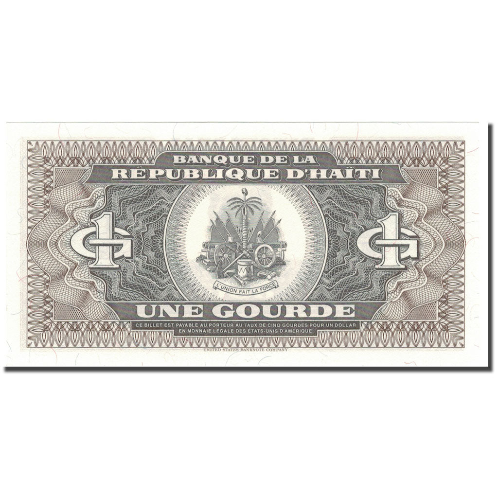 Billet, Haïti, 1 Gourde, 1989, 1989, KM:253a, NEUF