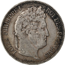 Monnaie, France, Louis-Philippe, 5 Francs, 1842, Lille, TTB, Argent, Gadoury:678