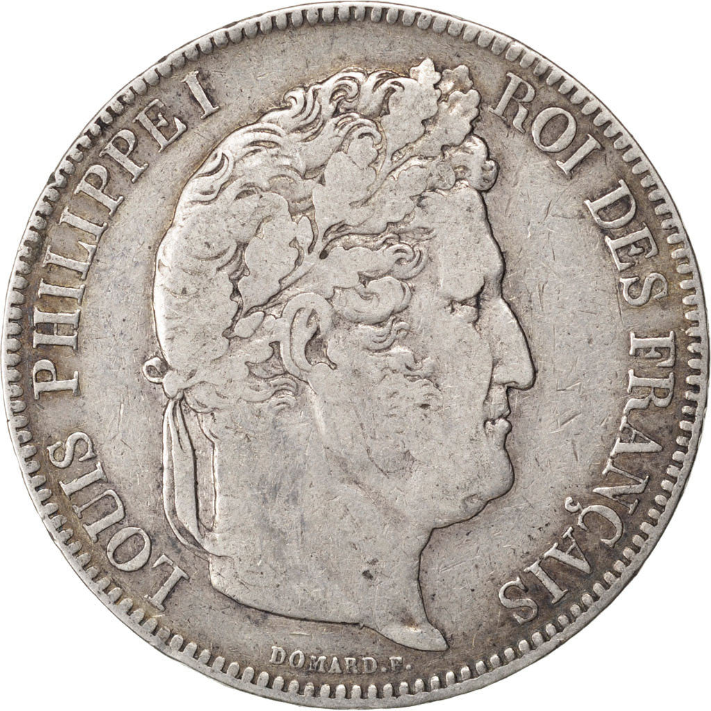 Monnaie, France, Louis-Philippe, 5 Francs, 1843, Lille, TB+, Argent, KM:749.13