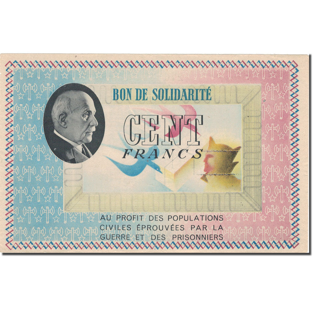 France, Secours National, 100 Francs, Undated (1941), AU(50-53)