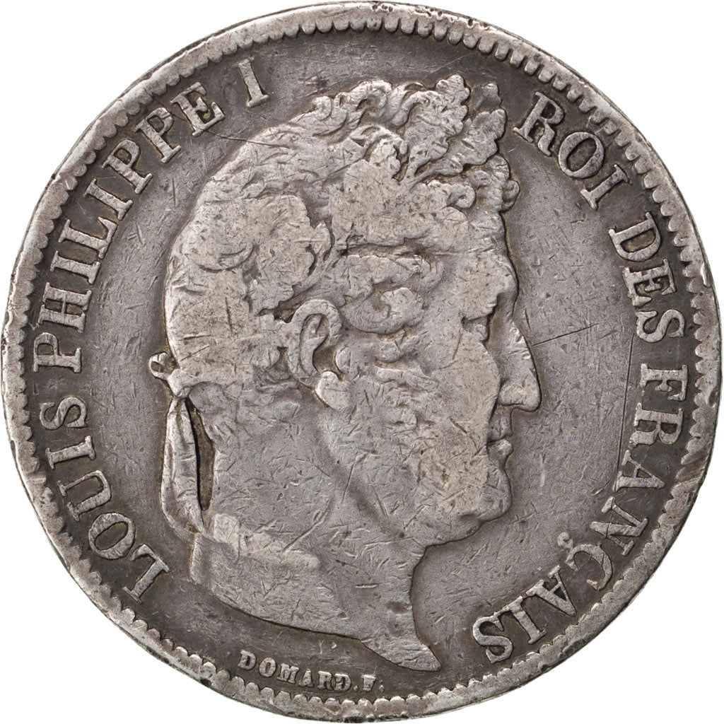 Coin, France, Louis-Philippe, 5 Francs, 1831, Bordeaux, VF(30-35), Silver