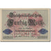 Billete, 50 Mark, 1914, Alemania, 1914-08-05, KM:49b, MBC+