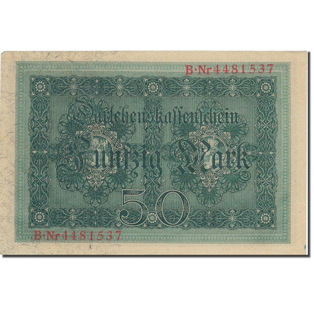 Billete, 50 Mark, 1914, Alemania, 1914-08-05, KM:49b, MBC+