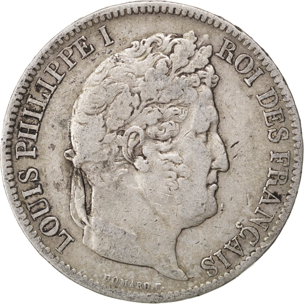 Coin, France, Louis-Philippe, 5 Francs, 1831, Paris, VF(20-25), Silver