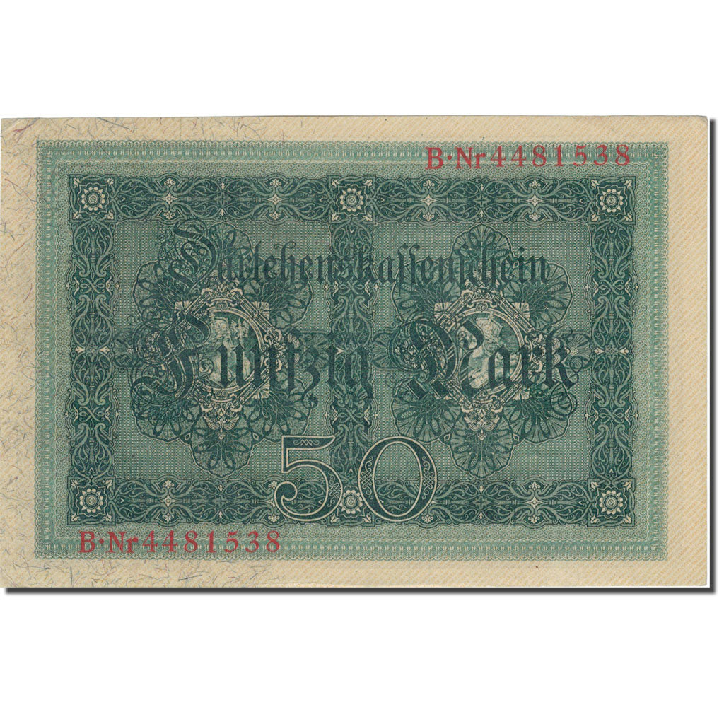 Nota, Alemanha, 50 Mark, 1914, 1914-08-05, KM:49b, AU(50-53)