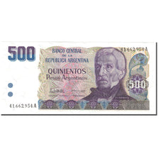 Banknote, Argentina, 500 Pesos Argentinos, UNDATED (1984), KM:316a, AU(55-58)