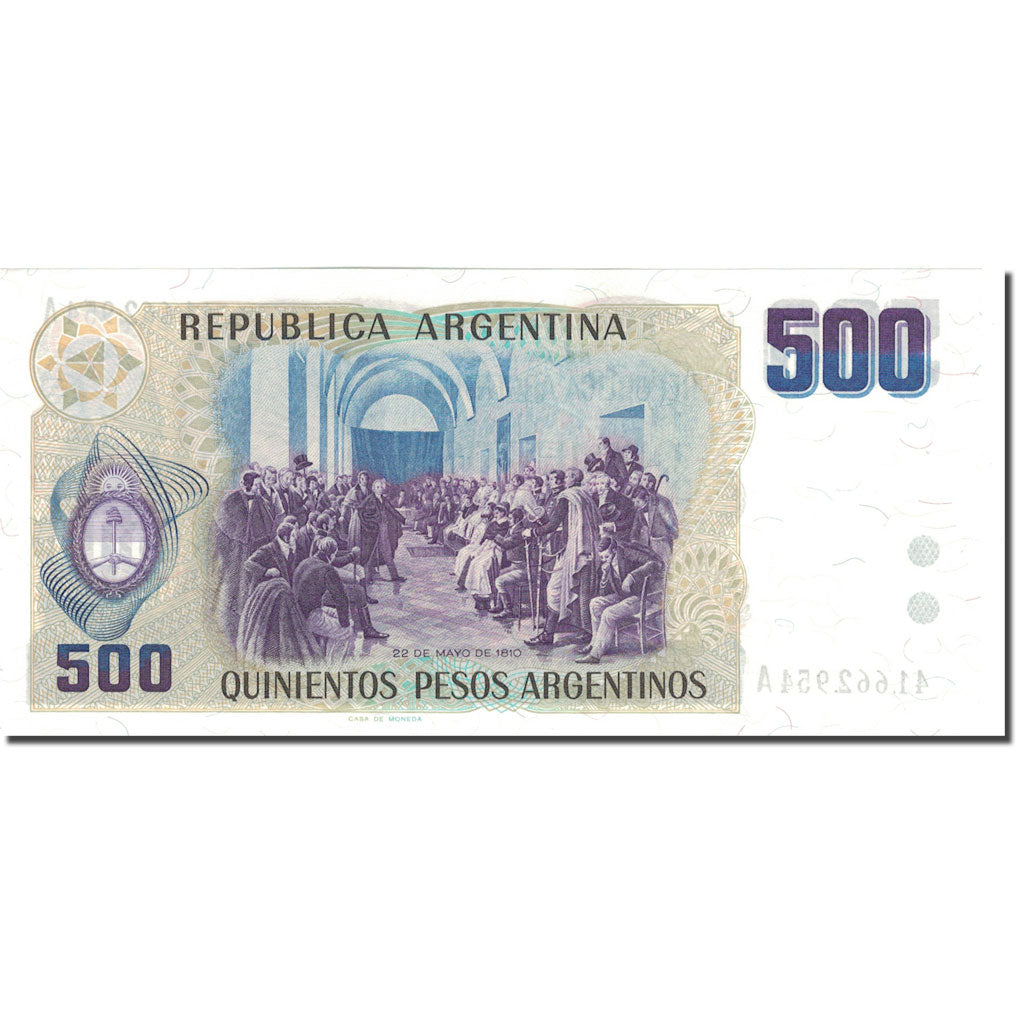 Geldschein, Argentinien, 500 Pesos Argentinos, UNDATED (1984), KM:316a, VZ