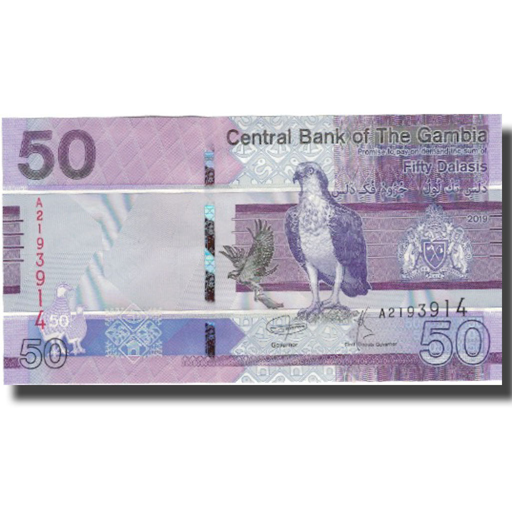 Banknot, Gambia, 50 Dalasis, 2019, 2019, UNC(65-70)