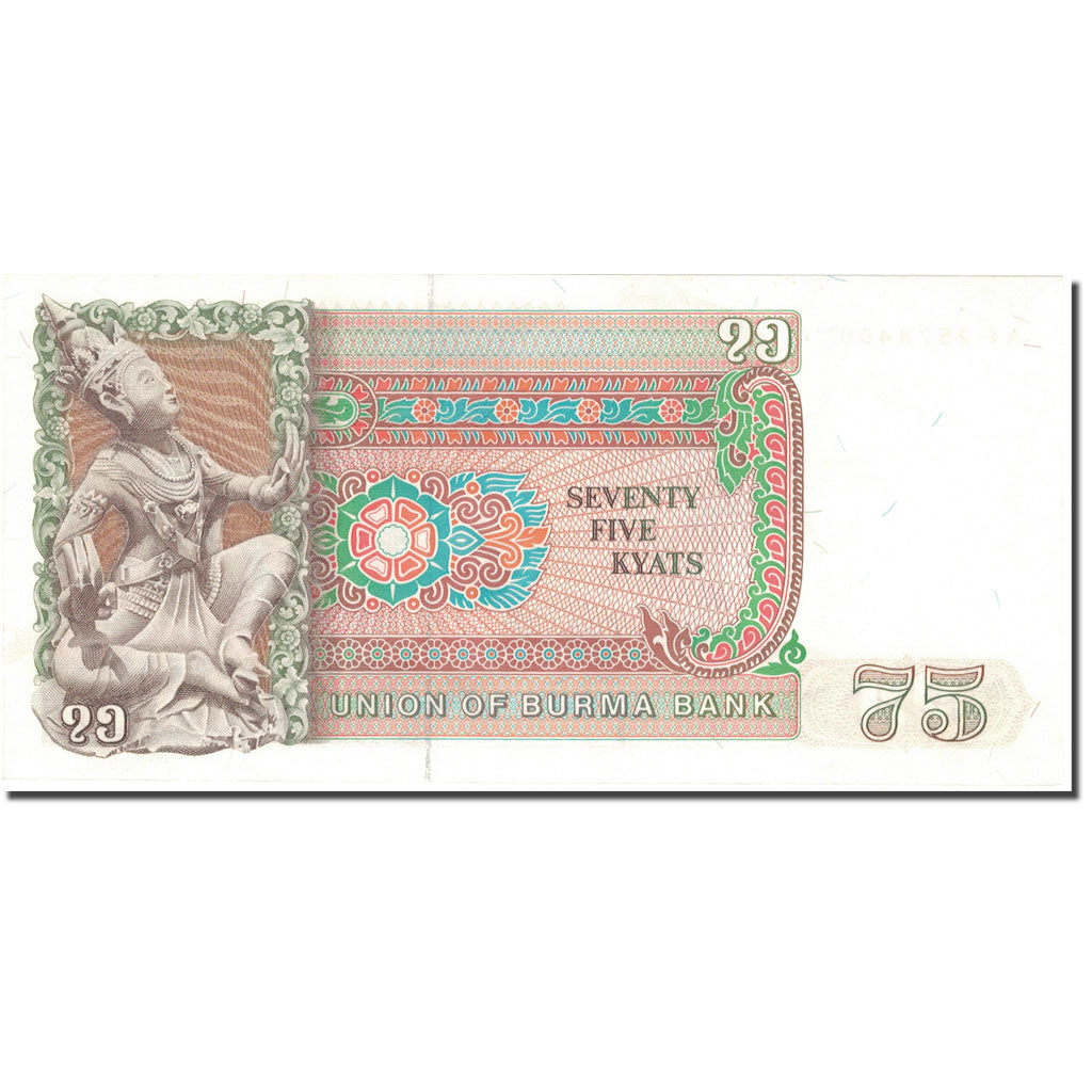 Billet, Birmanie, 75 Kyats, Undated (1985), KM:65, NEUF