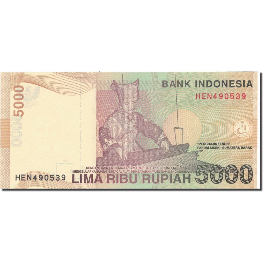Billete, 5000 Rupiah, 2009, Indonesia, 2009, KM:149, UNC