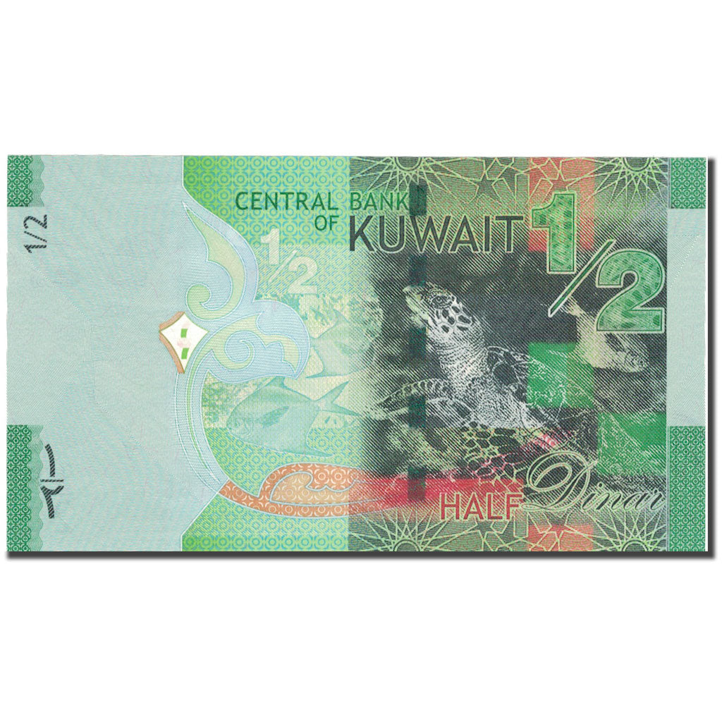 Banknote, Kuwait, 1/2 Dinar, UNC(65-70)
