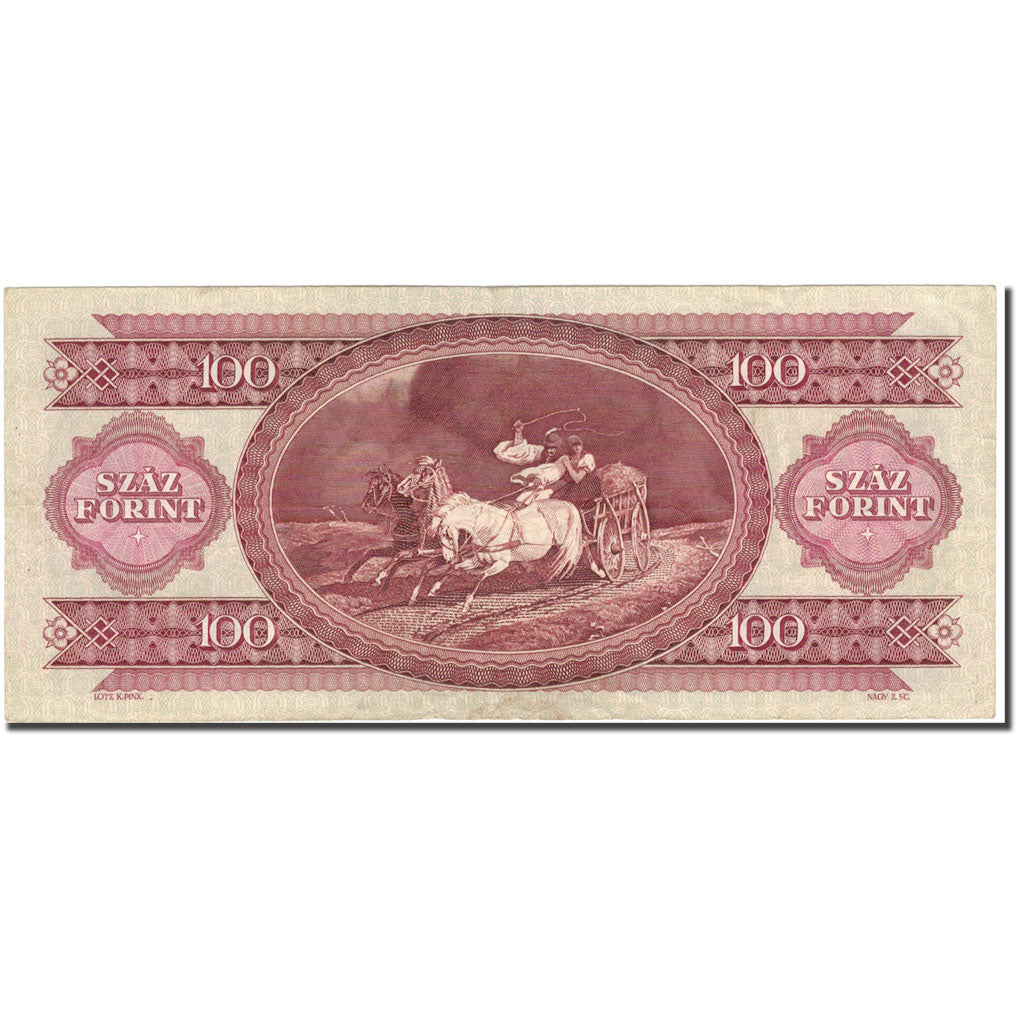 Banknot, Węgry, 100 Forint, 1989, 1989-01-30, KM:171h, VF(30-35)