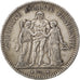 Moneta, Francja, Hercule, 5 Francs, 1877, Bordeaux, VF(30-35), Srebro, KM:820.2
