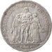 Coin, France, Hercule, 5 Francs, 1877, Bordeaux, EF(40-45), Silver, KM:820.2