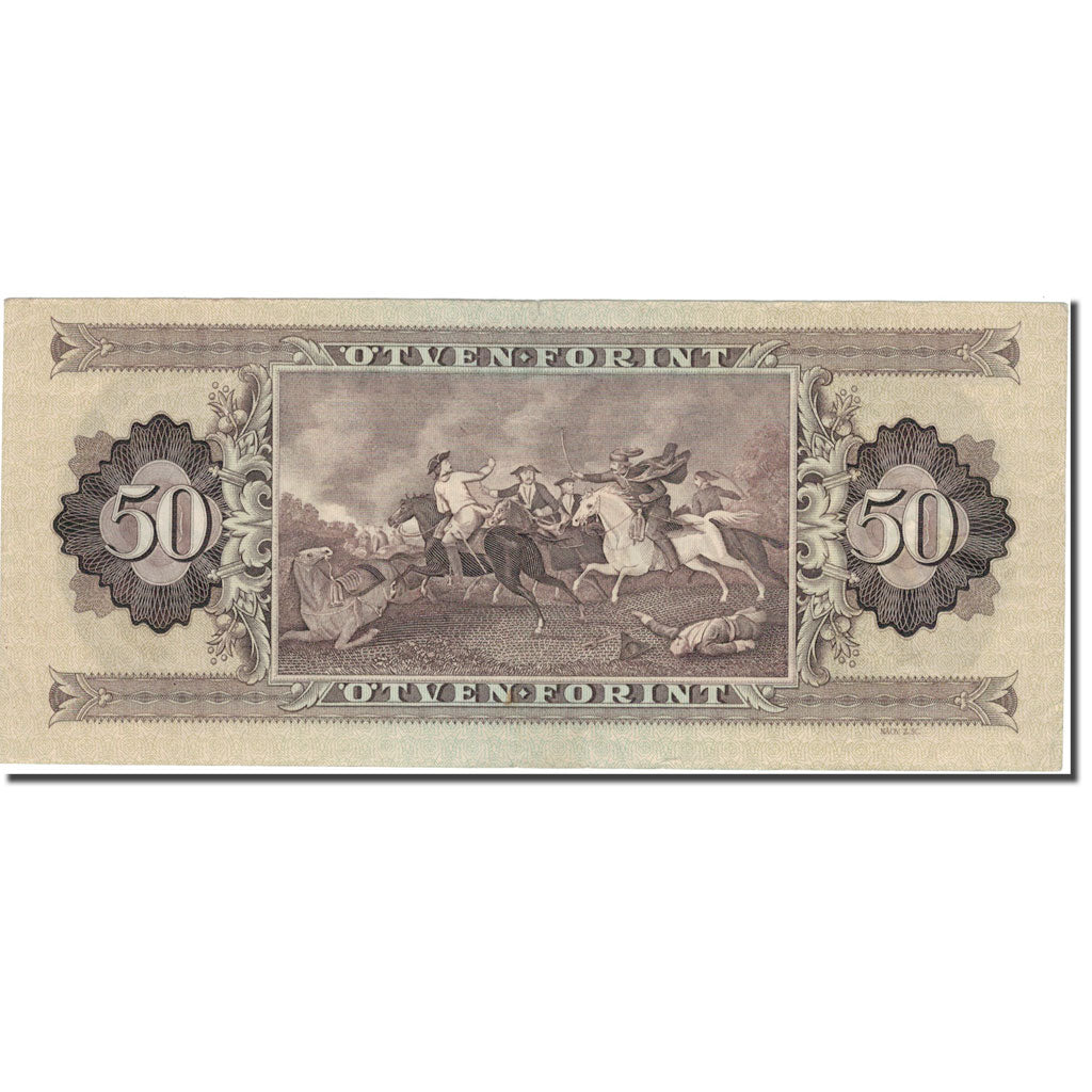 Banknot, Węgry, 50 Forint, 1975, 1975-10-28, KM:170c, VF(30-35)