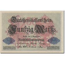 Billete, 50 Mark, 1914, Alemania, 1914-08-05, KM:49b, SC