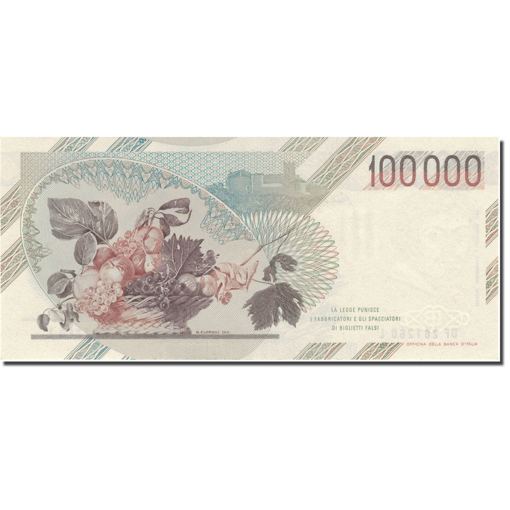 Banknote, Italy, 100,000 Lire, 1983, 1983-09-01, KM:110b, AU(50-53)