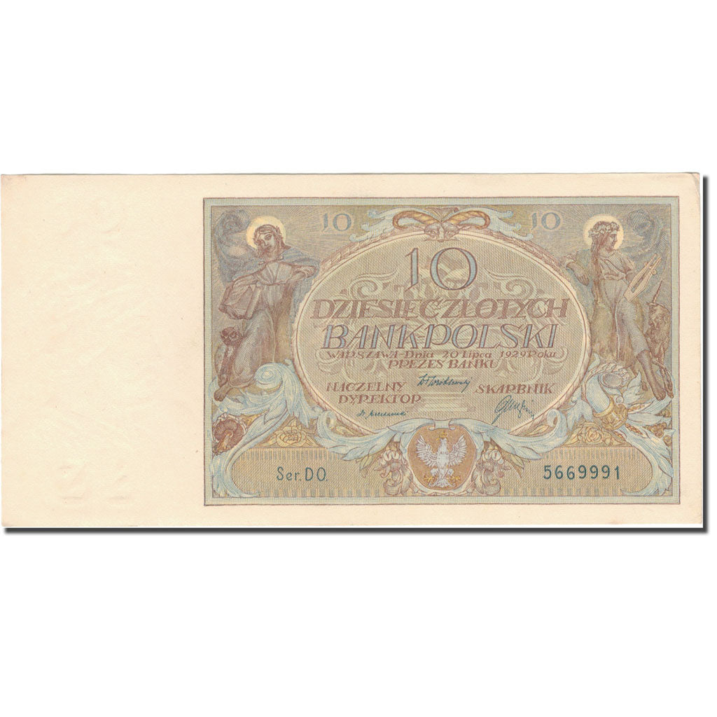 Billet, Pologne, 10 Zlotych, 1929, 1929-07-20, KM:69, TB+