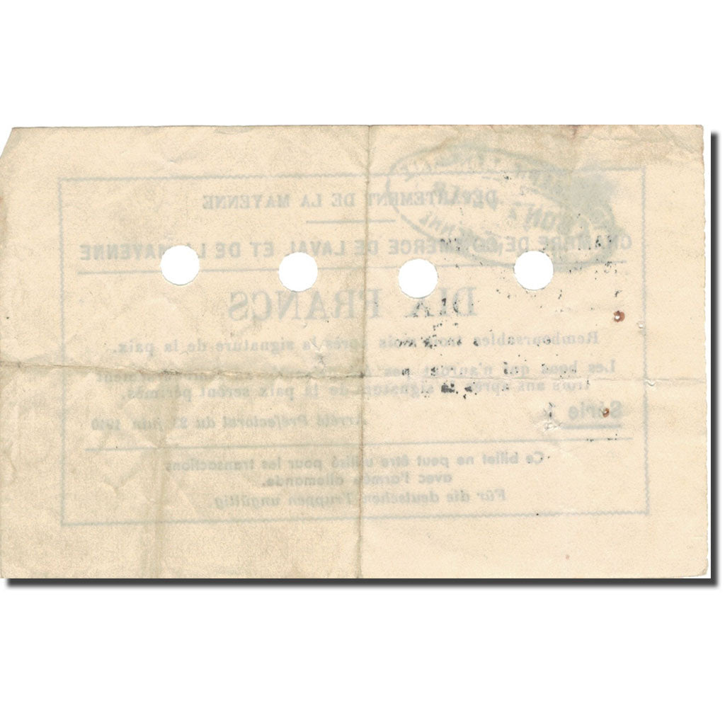 Frankreich, Laval, 10 Francs, 1940, SS