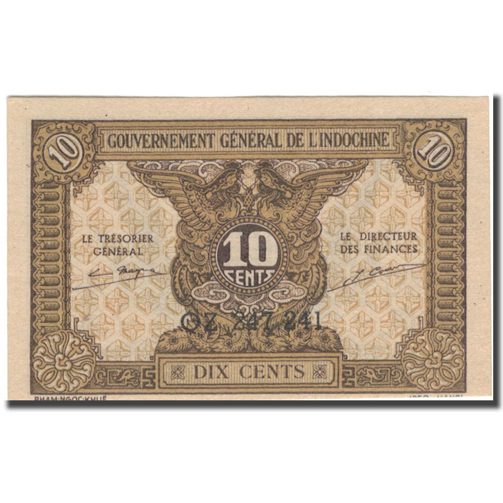 Banknote, FRENCH INDO-CHINA, 10 Cents, Undated (1942), KM:89a, UNC(63)