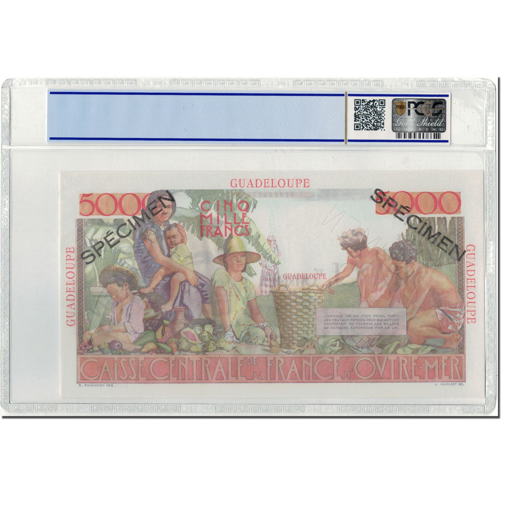 Banknote, French Equatorial Africa, 5000 Francs, Undated (1952), KM:27, graded