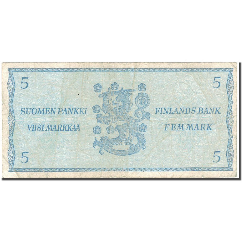 Banknote, Finland, 5 Markkaa, 1963, KM:106Aa, VF(20-25)