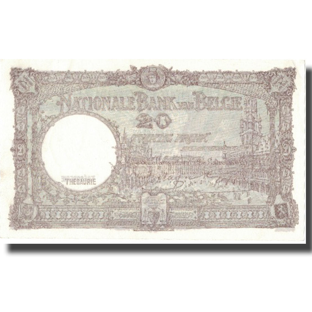 Billet, Belgique, 20 Francs, 1944, 1944-03-01, KM:111, TTB