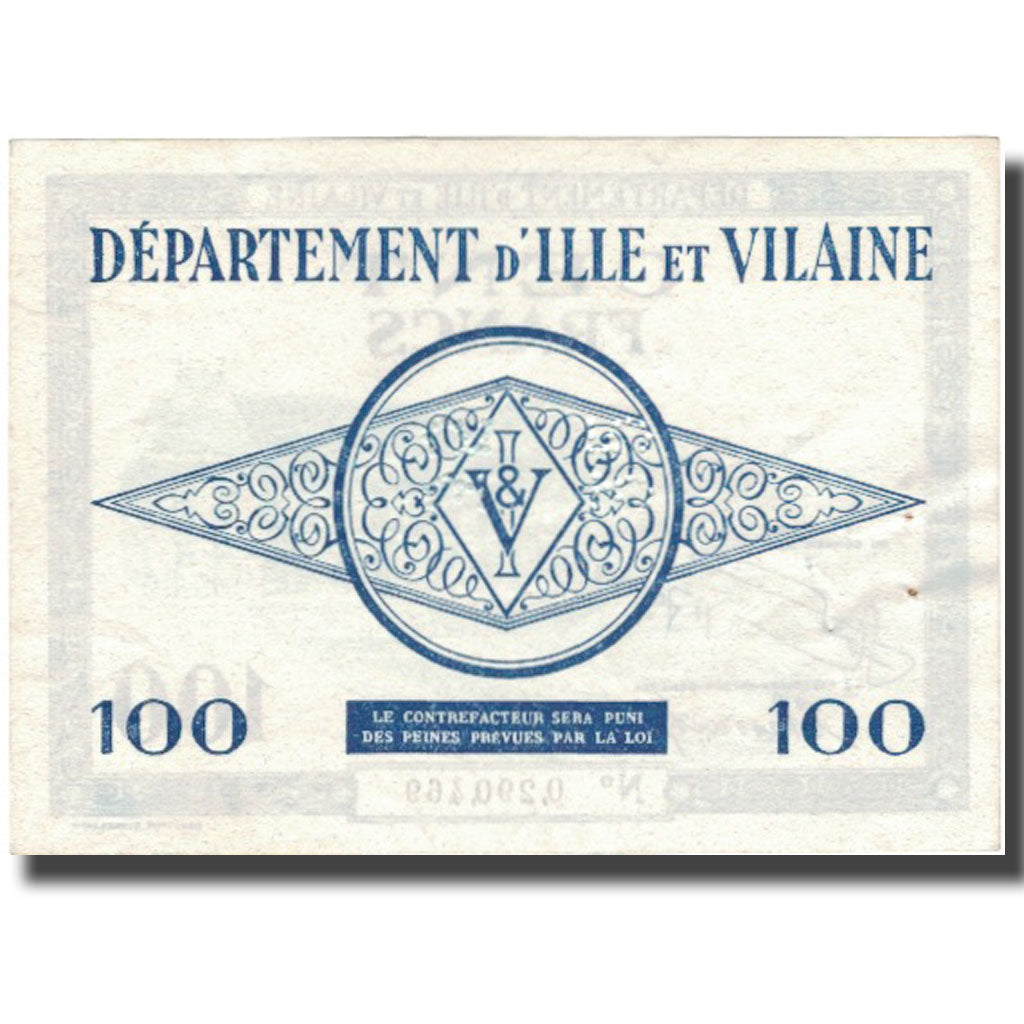 Francia, Rennes et Saint-Malo, 100 Francs, SPL-