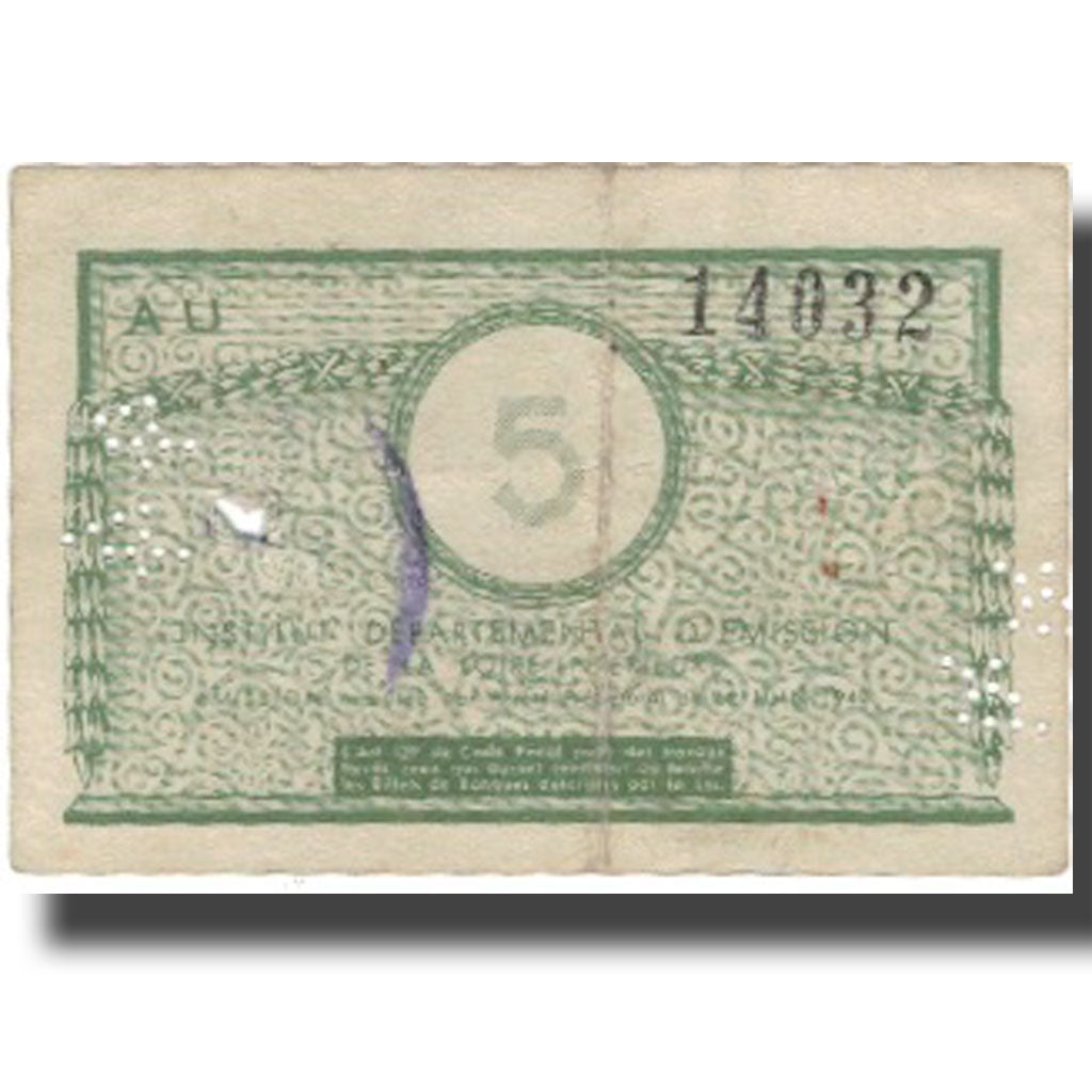 France, Nantes, 5 Francs, VF(30-35)
