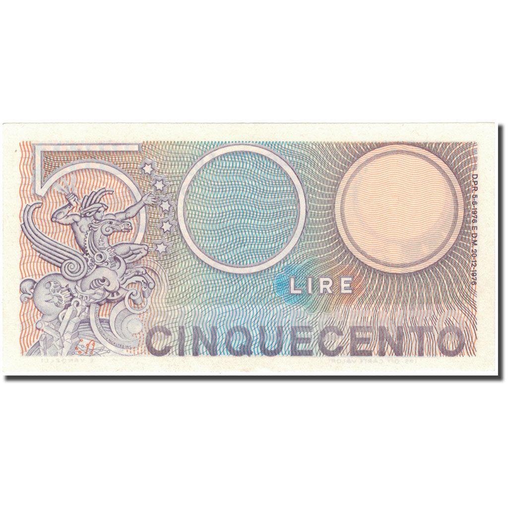 Banknot, Włochy, 500 Lire, 1976, 1976-12-20, KM:94, AU(55-58)