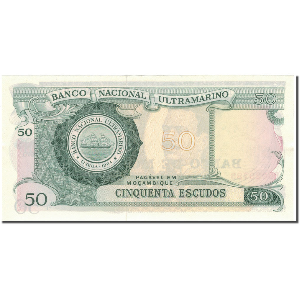 Banknote, Mozambique, 50 Escudos, 1970-10-27, KM:116, UNC(65-70)