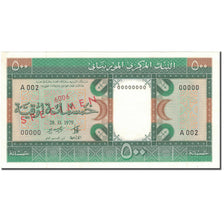 Banknote, Mauritania, 500 Ouguiya, 1979, 1979-11-28, Specimen, KM:6s, UNC(65-70)