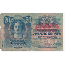 Banconote, Ungheria, 20 Korona, 1913, 1913-01-02, KM:20, BB
