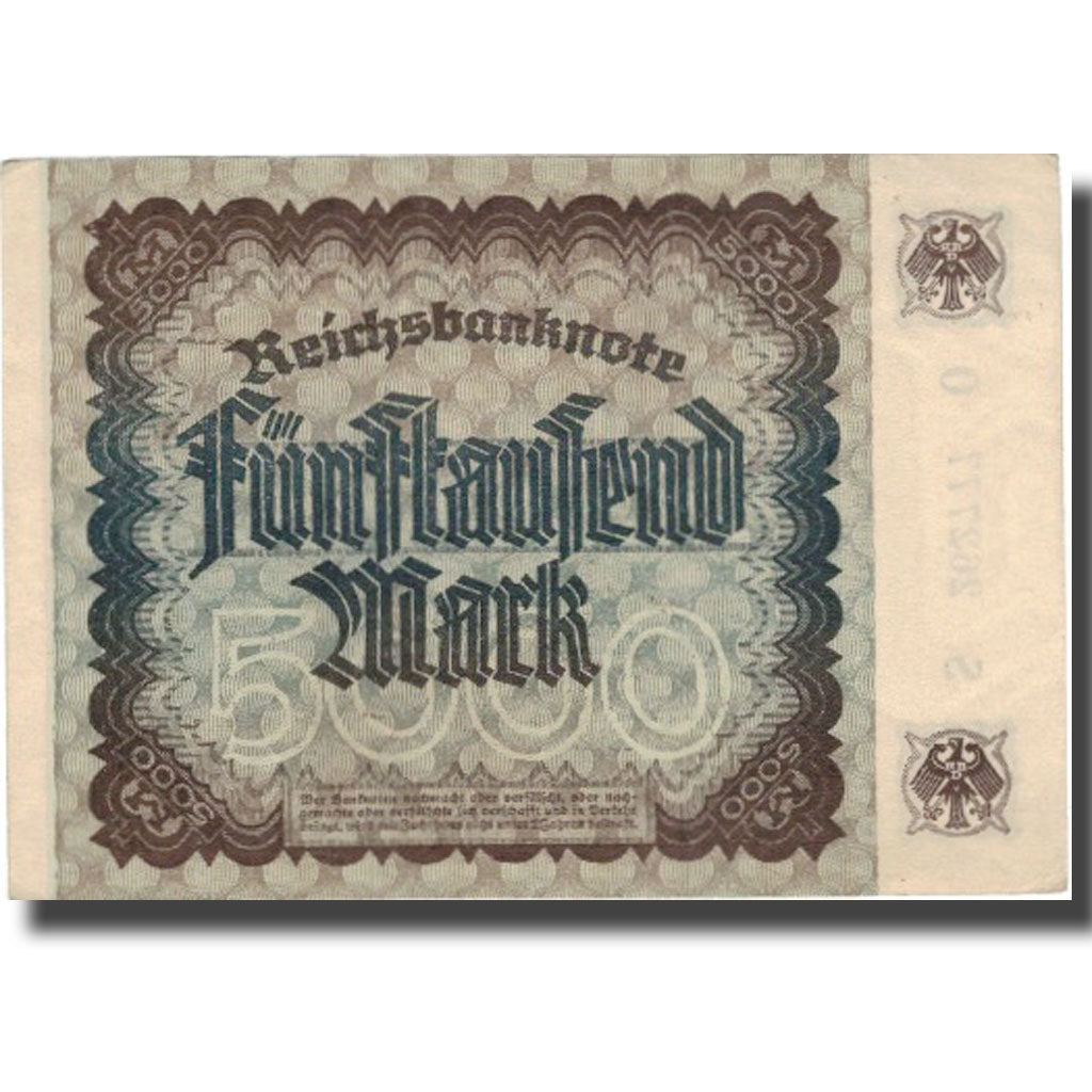Banknote, Germany, 5000 Mark, 1922, 1922-12-02, KM:81a, AU(50-53)