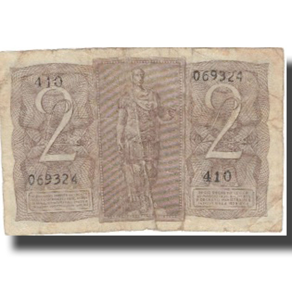 Banknote, Italy, 2 Lire, KM:27, VF(20-25)