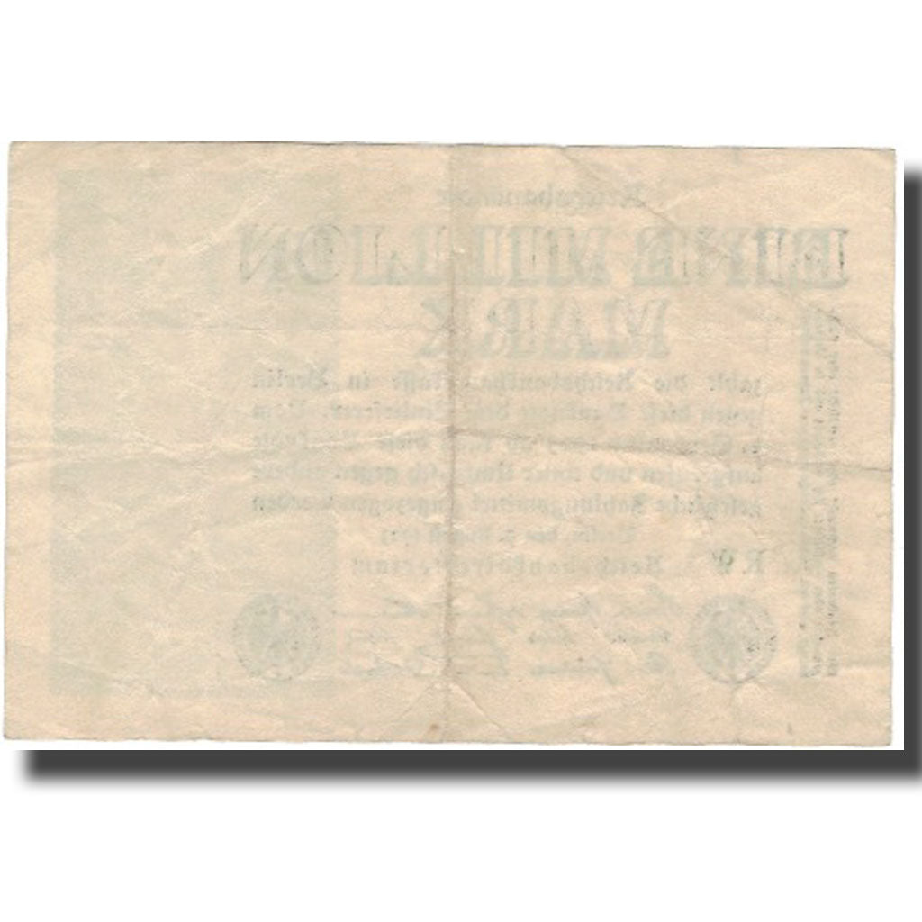 Banknote, Germany, 1 Million Mark, 1923, 1923-08-09, KM:102a, EF(40-45)
